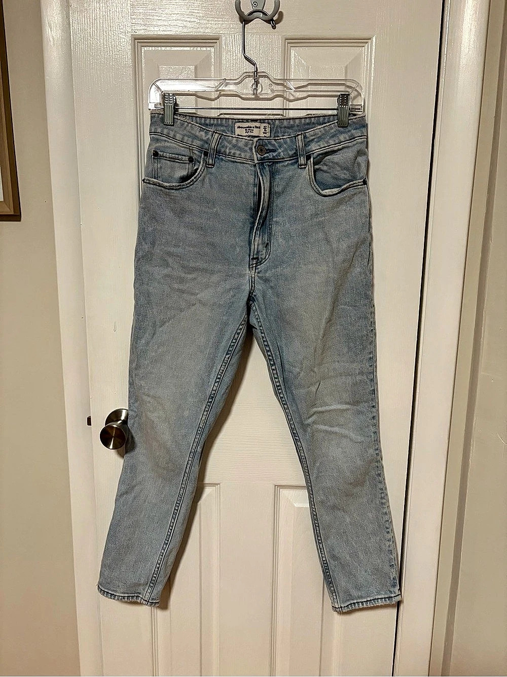 Abercrombie & Fitch The Skinny High Rise Curve Love Jeans Blue Waist 27